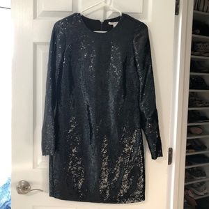DIANE von FURSTENBERG DVF Navy Sequin Dress